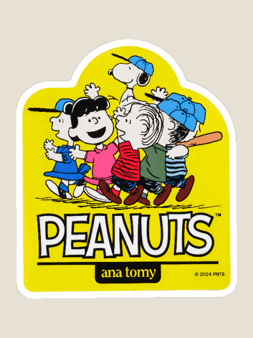 Peanuts League Classic Baseball Sticker