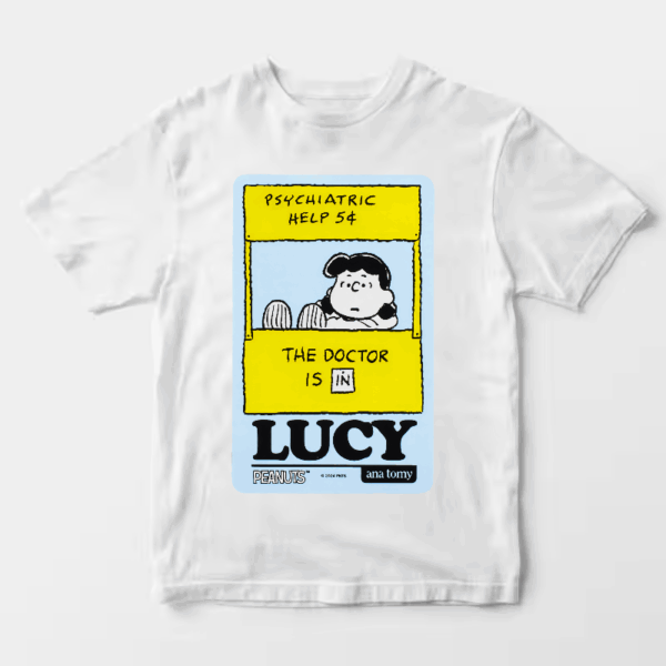 Peanuts Lucy The Doctor Is In Charm Unisex T-Shirt