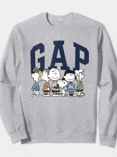 Peanuts Snoopy and Gang Classic Cartoon Crewneck Sweatshirt