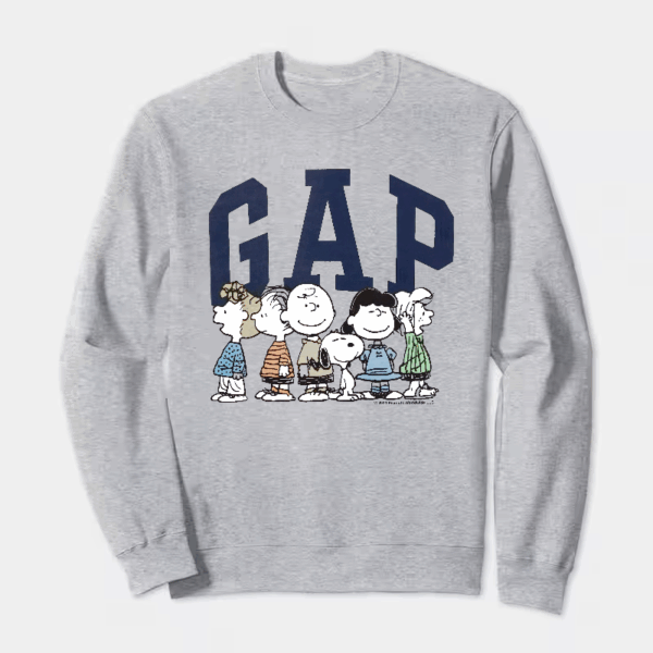Peanuts Snoopy and Gang Classic Cartoon Crewneck Sweatshirt