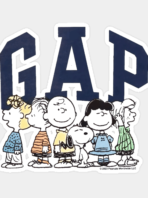 Peanuts Snoopy and Gang Classic Cartoon Sticker