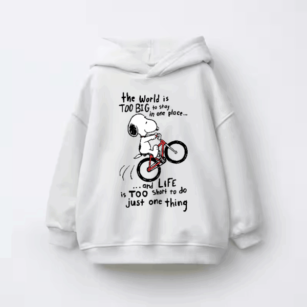 Peanuts Snoopy BMX Trick Adventure Kids Hoodie