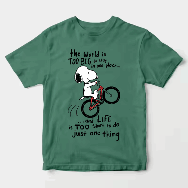 Peanuts Snoopy BMX Trick Adventure Unisex T-Shirt Peanuts Snoopy BMX Trick Adventure Unisex T-Shirt