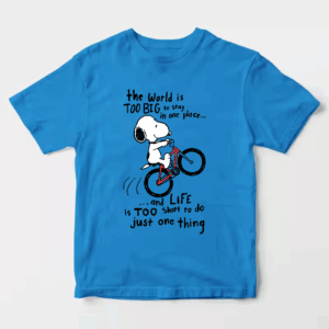 Peanuts Snoopy BMX Trick Adventure Unisex T-Shirt