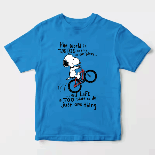 Peanuts Snoopy BMX Trick Adventure Unisex T-Shirt