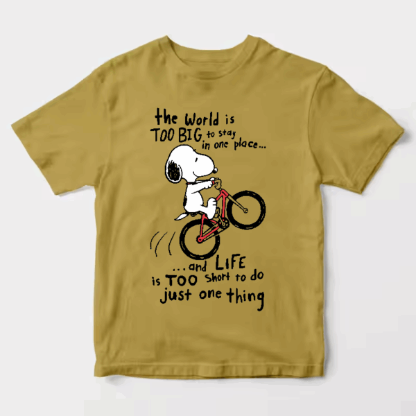 Peanuts Snoopy BMX Trick Adventure Unisex T-Shirt Peanuts Snoopy BMX Trick Adventure Unisex T-Shirt