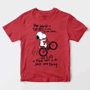 Peanuts Snoopy BMX Trick Adventure Unisex T-Shirt