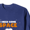 Peanuts Snoopy Floating in Space Cosmic Escape Crewneck Sweatshirt