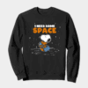 Peanuts Snoopy Floating in Space Cosmic Escape Crewneck Sweatshirt