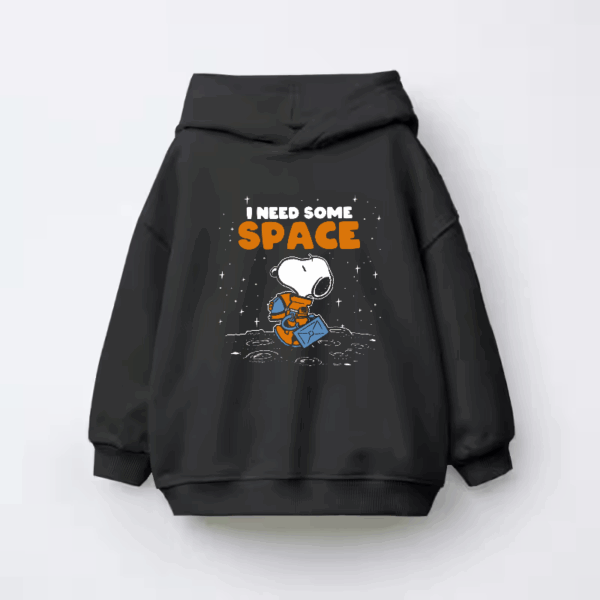 Peanuts Snoopy Floating in Space Cosmic Escape Kids Hoodie