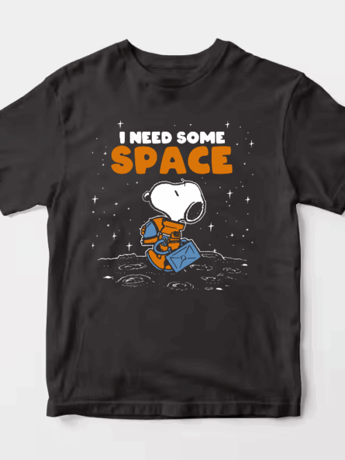 Peanuts Snoopy Floating in Space Cosmic Escape Unisex T-Shirt