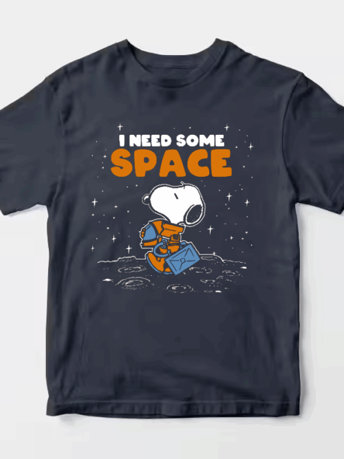 Peanuts Snoopy Floating in Space Cosmic Escape Unisex T-Shirt