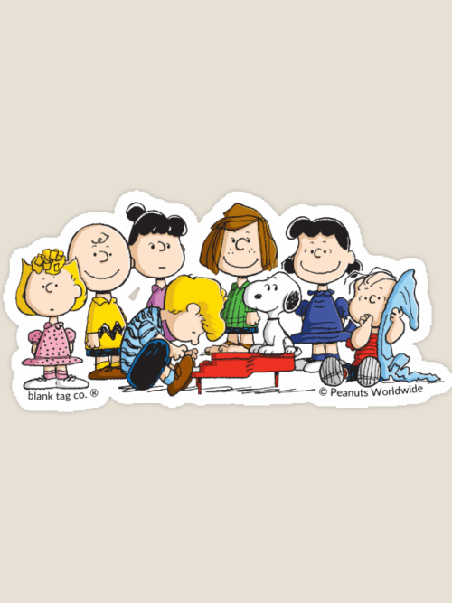 Piano Passion with Schroeder Peanuts Sticker