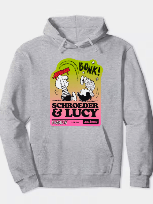 Piano Romance Peanuts Schroeder and Lucy Hoodie