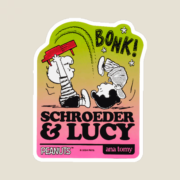 Piano Romance Peanuts Schroeder and Lucy Sticker Piano Romance Peanuts Schroeder and Lucy Sticker