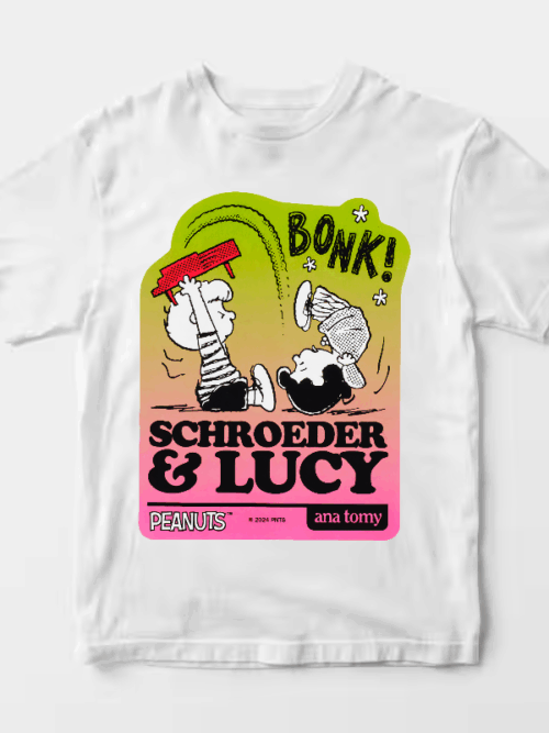 Piano Romance Peanuts Schroeder and Lucy Unisex T-Shirt