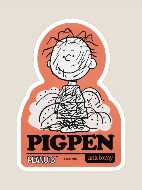 Pigpen Dust Cloud Champion Peanuts Sticker