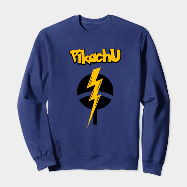 Pikachu Power Surge – Electric Pokémon Energy Crewneck Sweatshirt