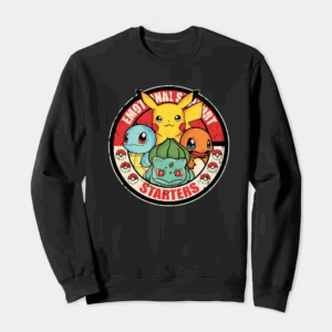 Pokemon Starter Pet Companions for Emotional Support Trainers Crewneck Sweatshirt