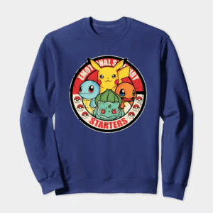 Pokemon Starter Pet Companions for Emotional Support Trainers Crewneck Sweatshirt