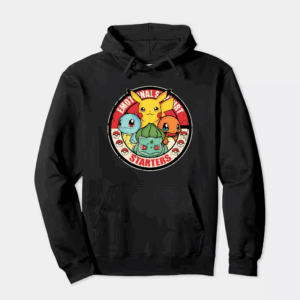 Pokemon Starter Pet Companions for Emotional Support Trainers Hoodie