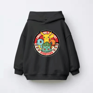 Pokemon Starter Pet Companions for Emotional Support Trainers Kids Hoodie