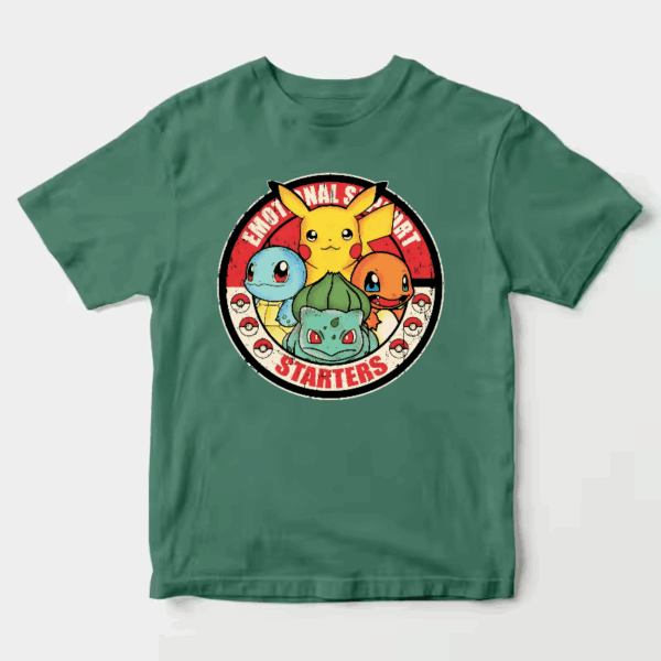 Pokemon Starter Pet Companions for Emotional Support Trainers Unisex T-Shirt