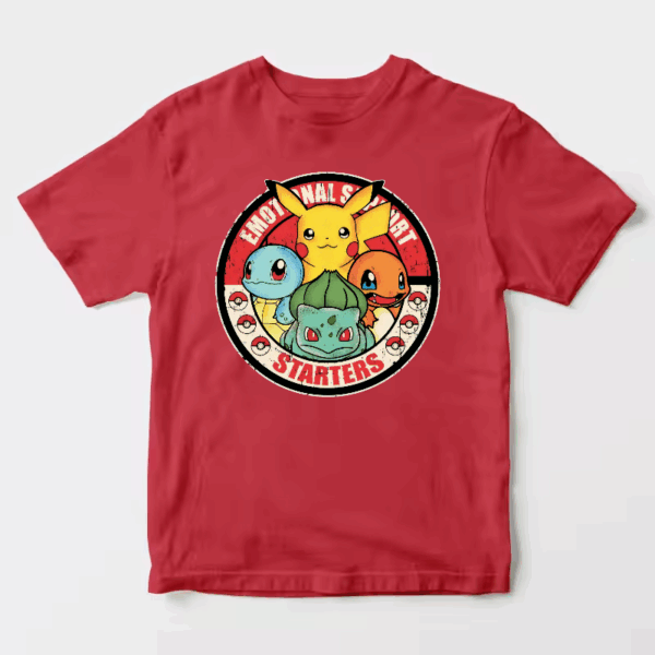 Pokemon Starter Pet Companions for Emotional Support Trainers Unisex T-Shirt