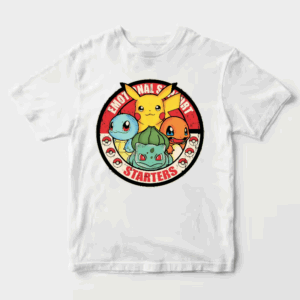 Pokemon Starter Pet Companions for Emotional Support Trainers Unisex T-Shirt