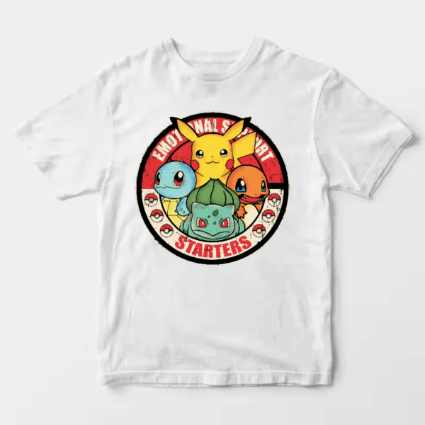 Pokemon Starter Pet Companions for Emotional Support Trainers Unisex T-Shirt