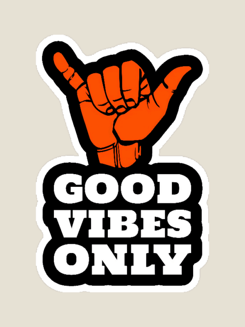 Positive Energy Good Vibes Sticker