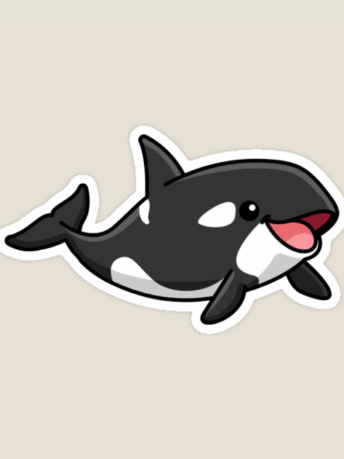 Powerful Orca Whale Marine Sticker