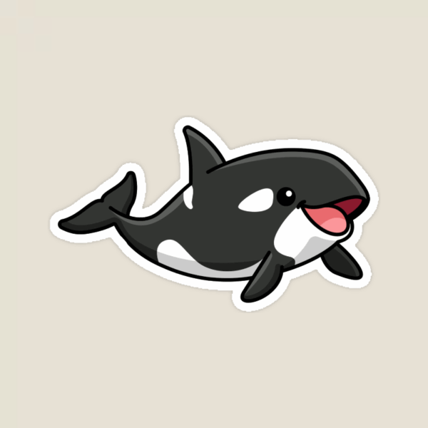 Powerful Orca Whale Marine Sticker Powerful Orca Whale Marine Sticker