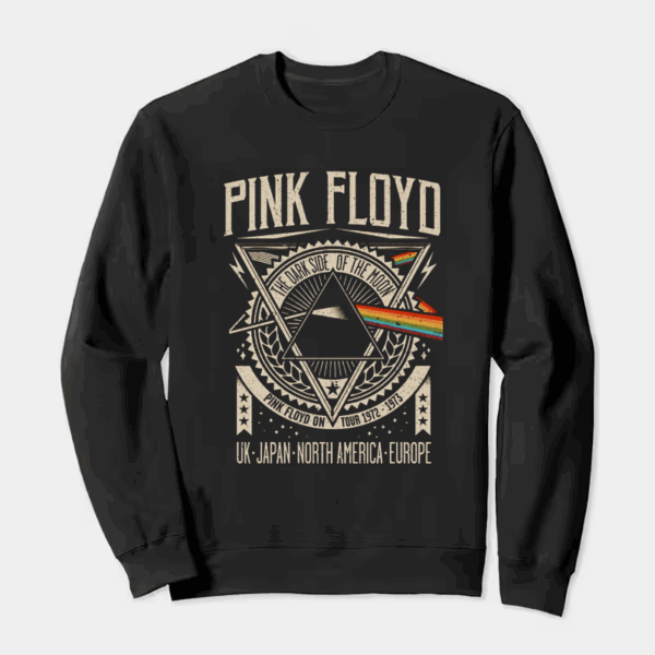 Psychedelic Pulse Pink Floyd Soundwave Crewneck Sweatshirt