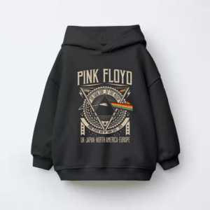 Psychedelic Pulse Pink Floyd Soundwave Kids Hoodie