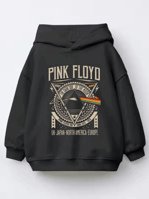 Psychedelic Pulse Pink Floyd Soundwave Kids Hoodie