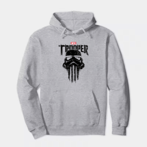 Punisher Style Trooper Skull Power and Grit Hoodie