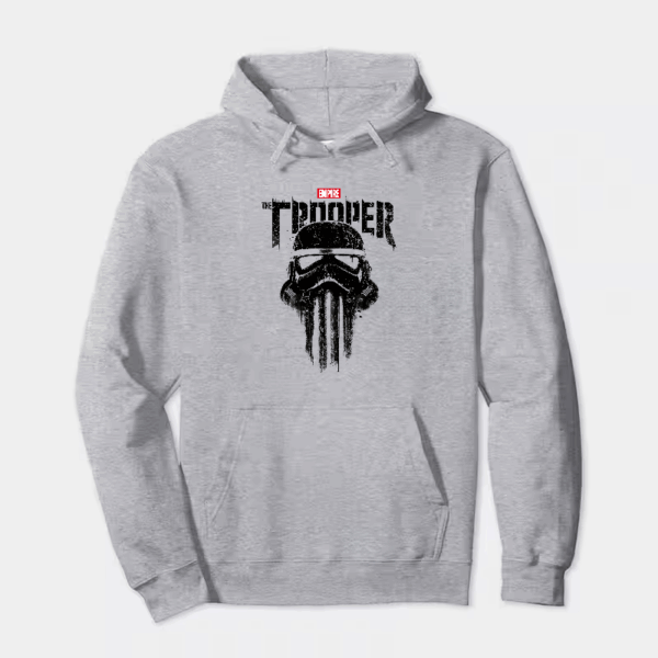 Punisher Style Trooper Skull Power and Grit Hoodie