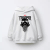 Punisher Style Trooper Skull Power and Grit Kids Hoodie