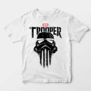 Punisher Style Trooper Skull Power and Grit Unisex T-Shirt