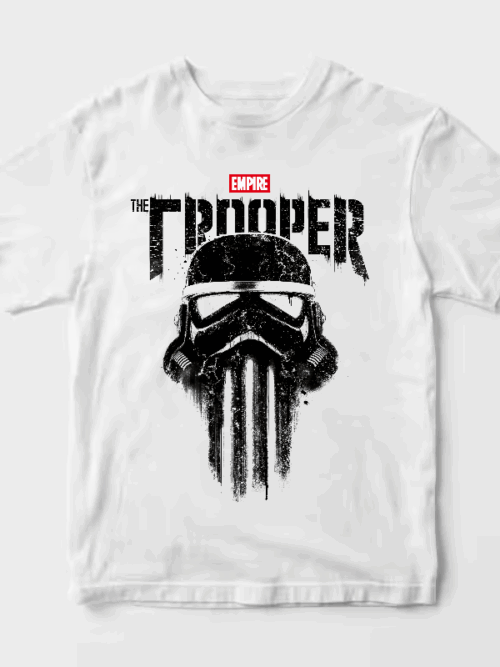 Punisher Style Trooper Skull Power and Grit Unisex T-Shirt