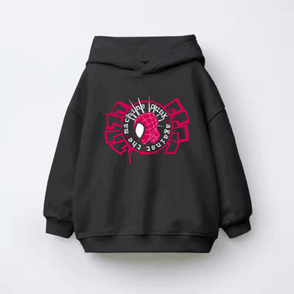 Punk Rock Spider Hero Kids Hoodie