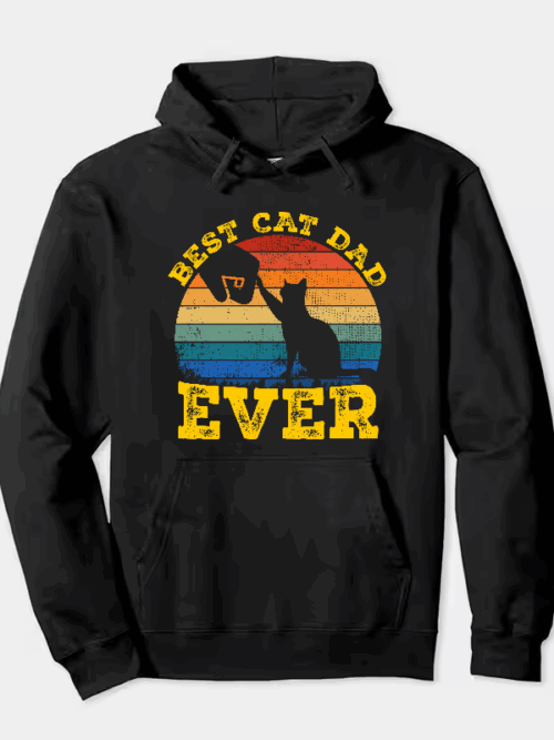 Purrfect Cat Dad – Proud Kitty Parent Hoodie