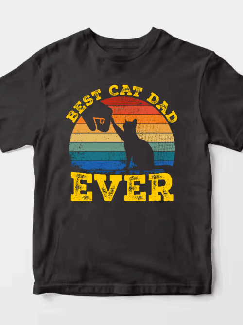 Purrfect Cat Dad – Proud Kitty Parent Unisex T-Shirt