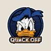 Quack Off Donald Duck Bold Mood Sticker Sticker