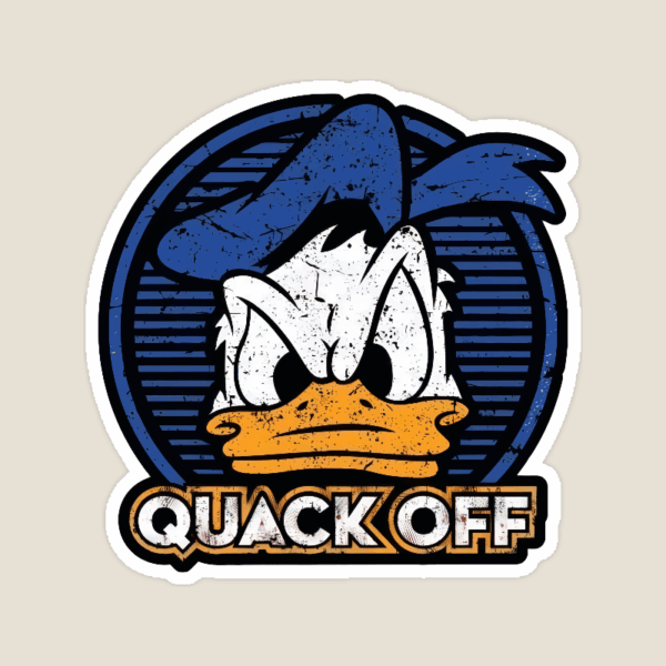 Quack Off Donald Duck Bold Mood Sticker Sticker