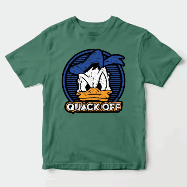 Quack Off Donald Duck Bold Mood Sticker Unisex T-Shirt