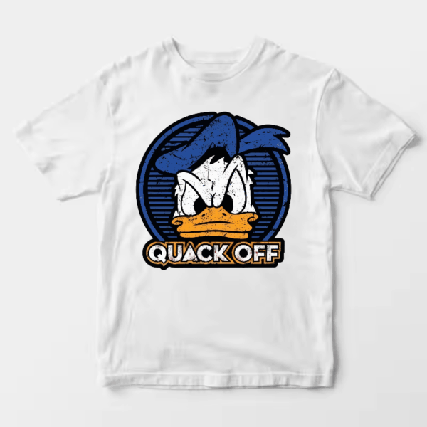 Quack Off Donald Duck Bold Mood Sticker Unisex T-Shirt