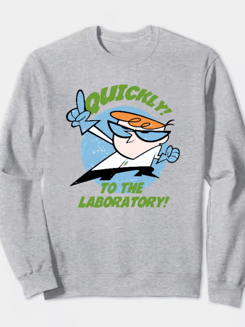 Quick to the Laboratory Dexter Classic Crewneck Sweatshirt