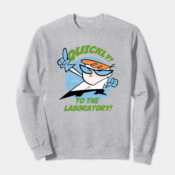 Quick to the Laboratory Dexter Classic Crewneck Sweatshirt